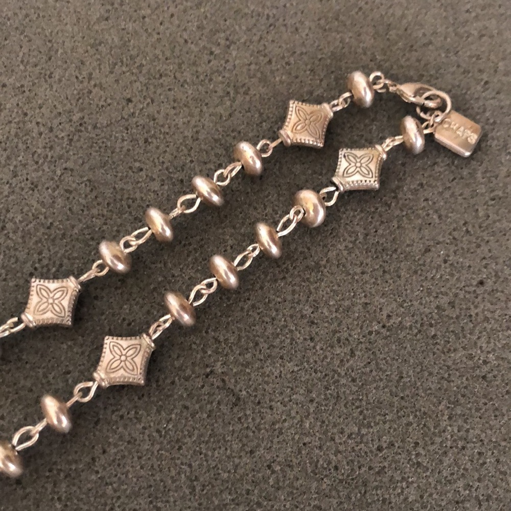 2 Matching Silver Necklaces by Chaps - Picture 7 of 14